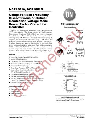 NCP1601ADR2 datasheet  